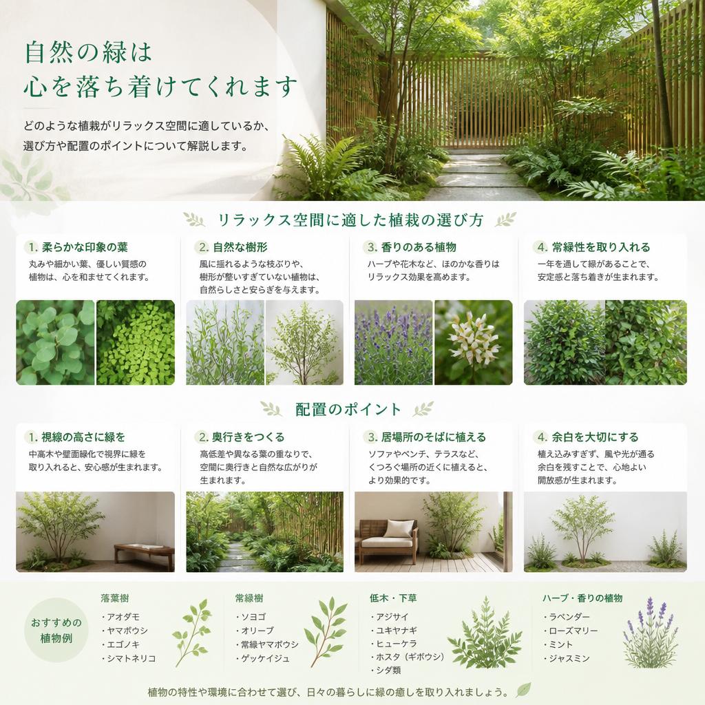 3. 植栽による空間の演出