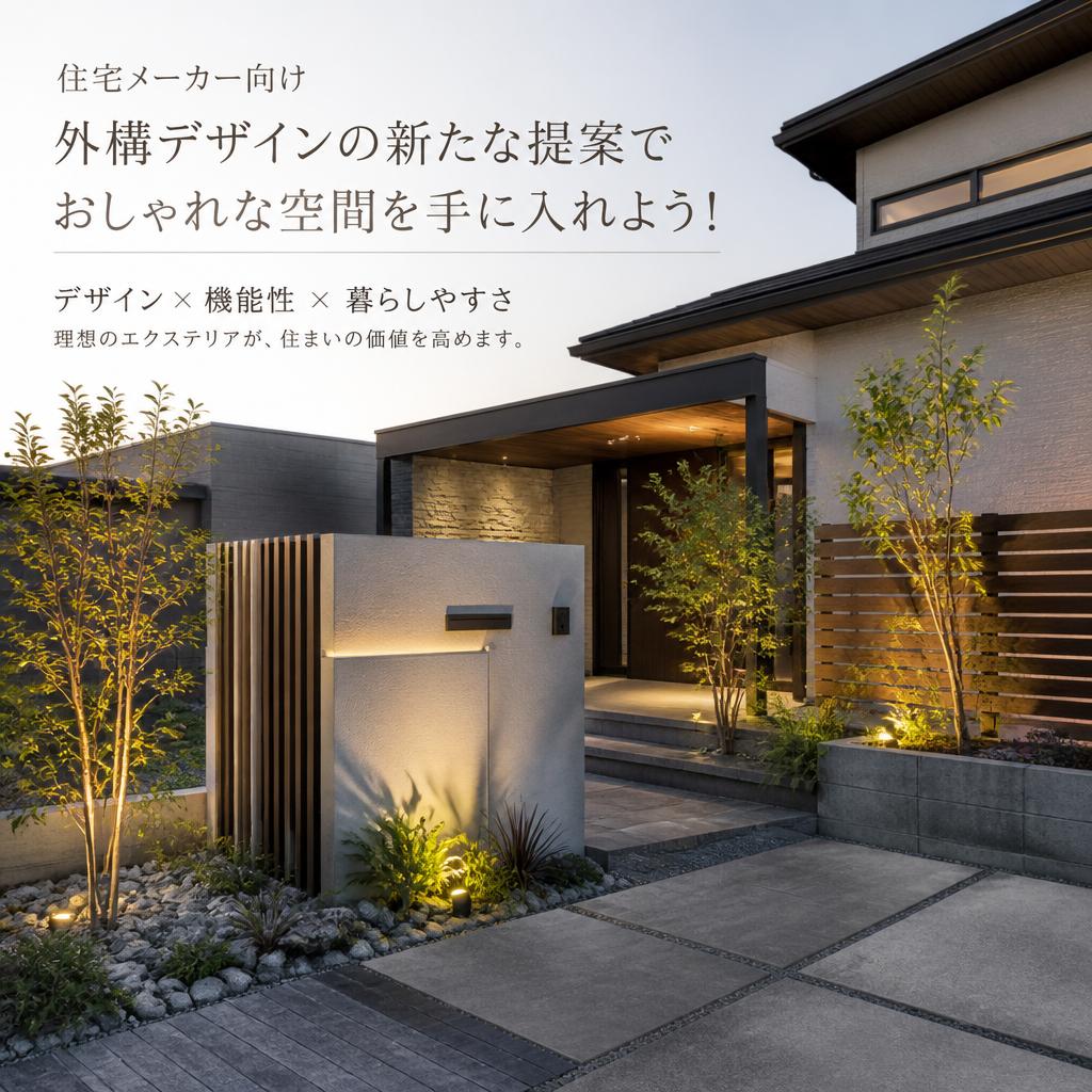 住宅メーカー向け外構デザインの新たな提案でおしゃれな空間を手に入れよう！