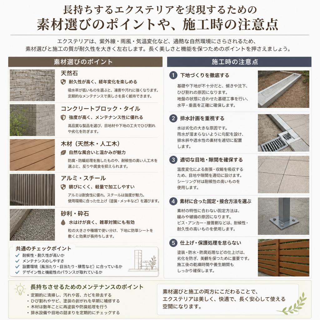 4. 耐久性のある素材