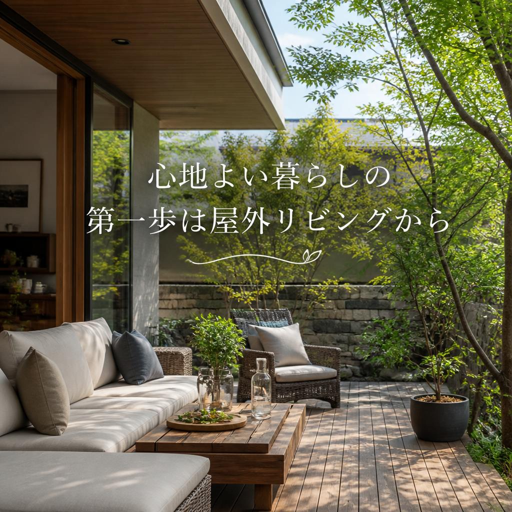 心地よい暮らしの第一歩は屋外リビングから