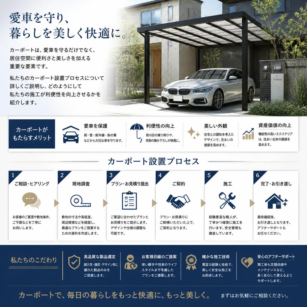 カーポートの必要性と利便性