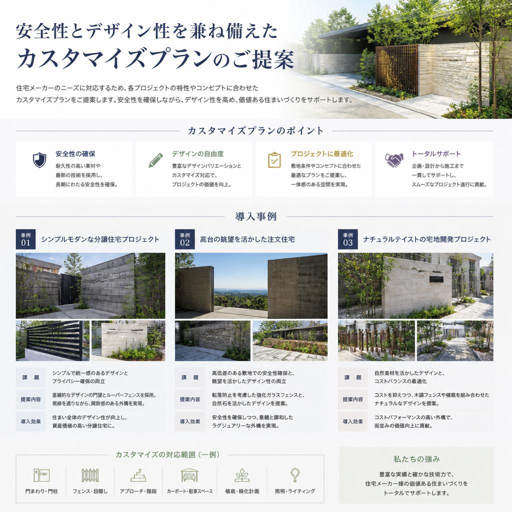 住宅メーカー向けのカスタマイズプラン