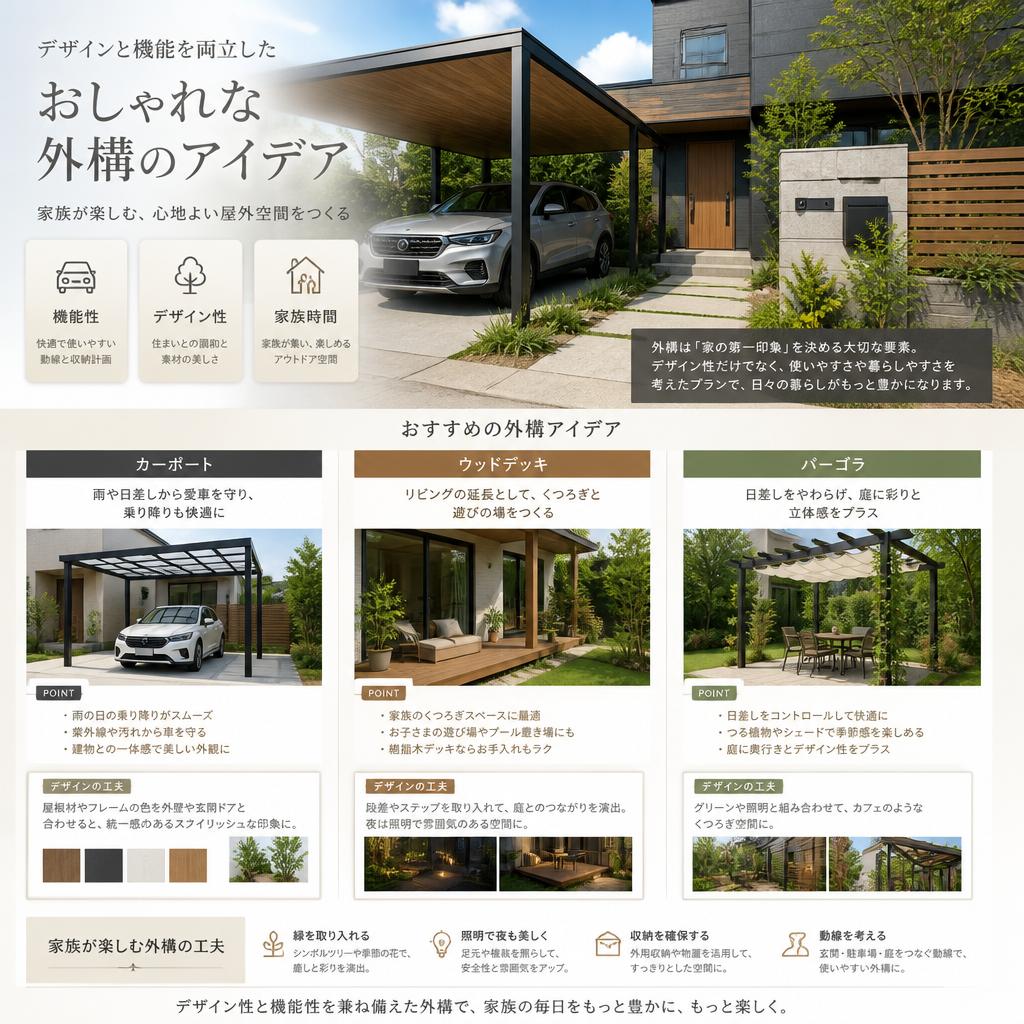おしゃれな外構アイデア