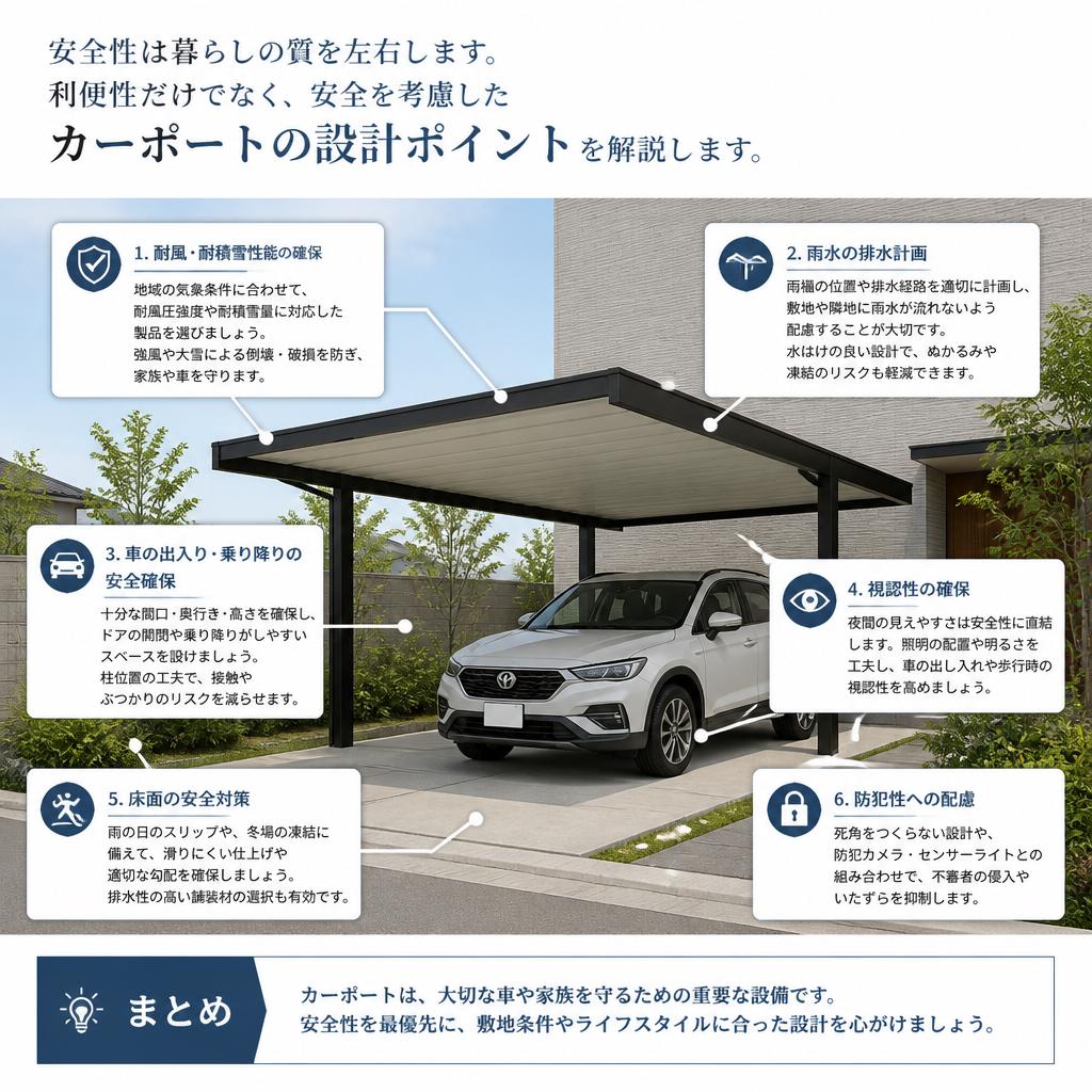 4. 安全性を考えたカーポートの設計