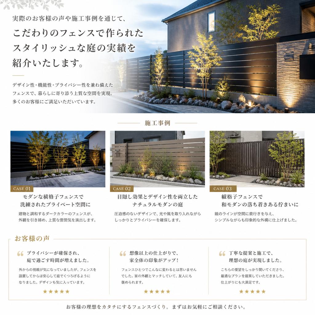 4. お客様の声と施工事例