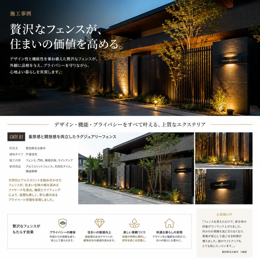 実績紹介：お客様の声を交えた施工事例