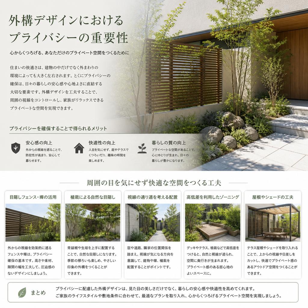 プライバシーの確保