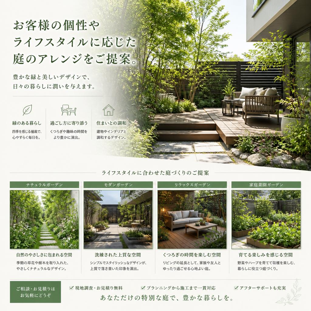 庭のアレンジで広がる可能性