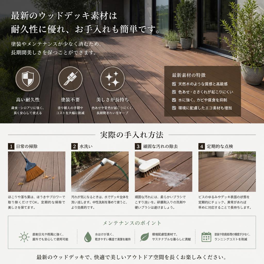 お手入れが簡単な理由