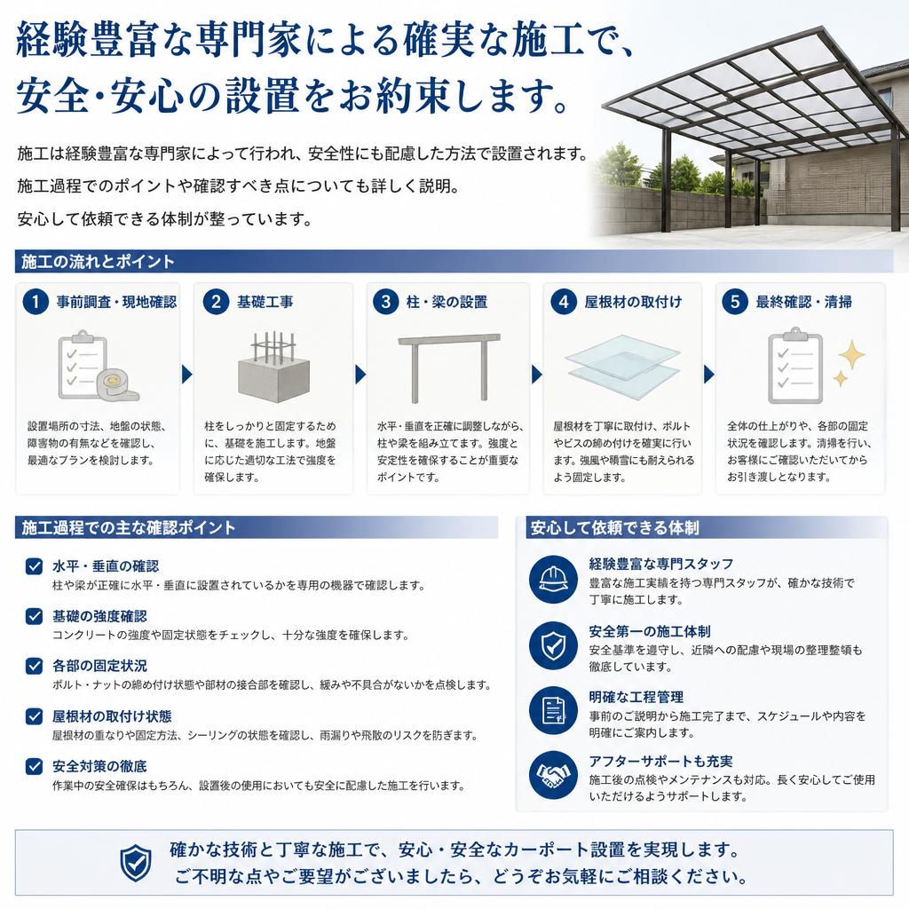 安心・安全な施工方法