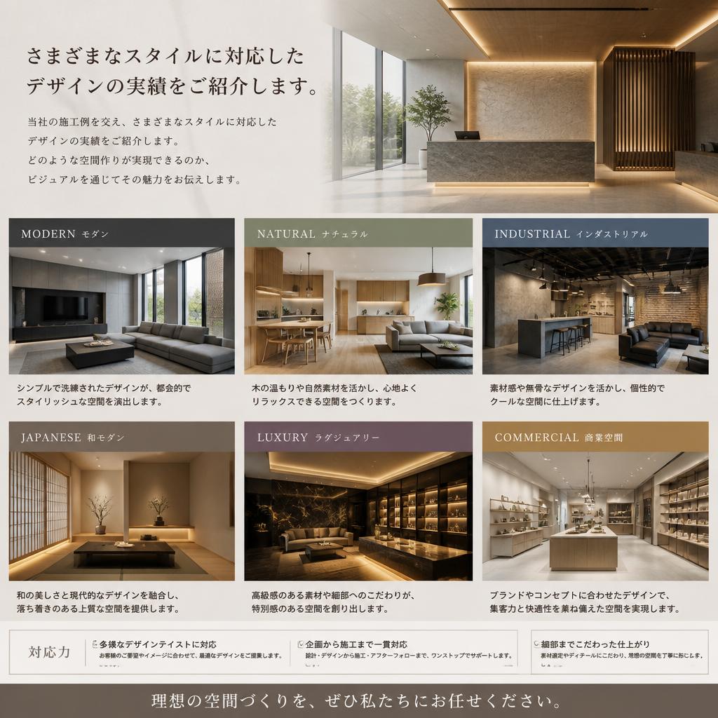 実際の施工例で分かるデザインの力