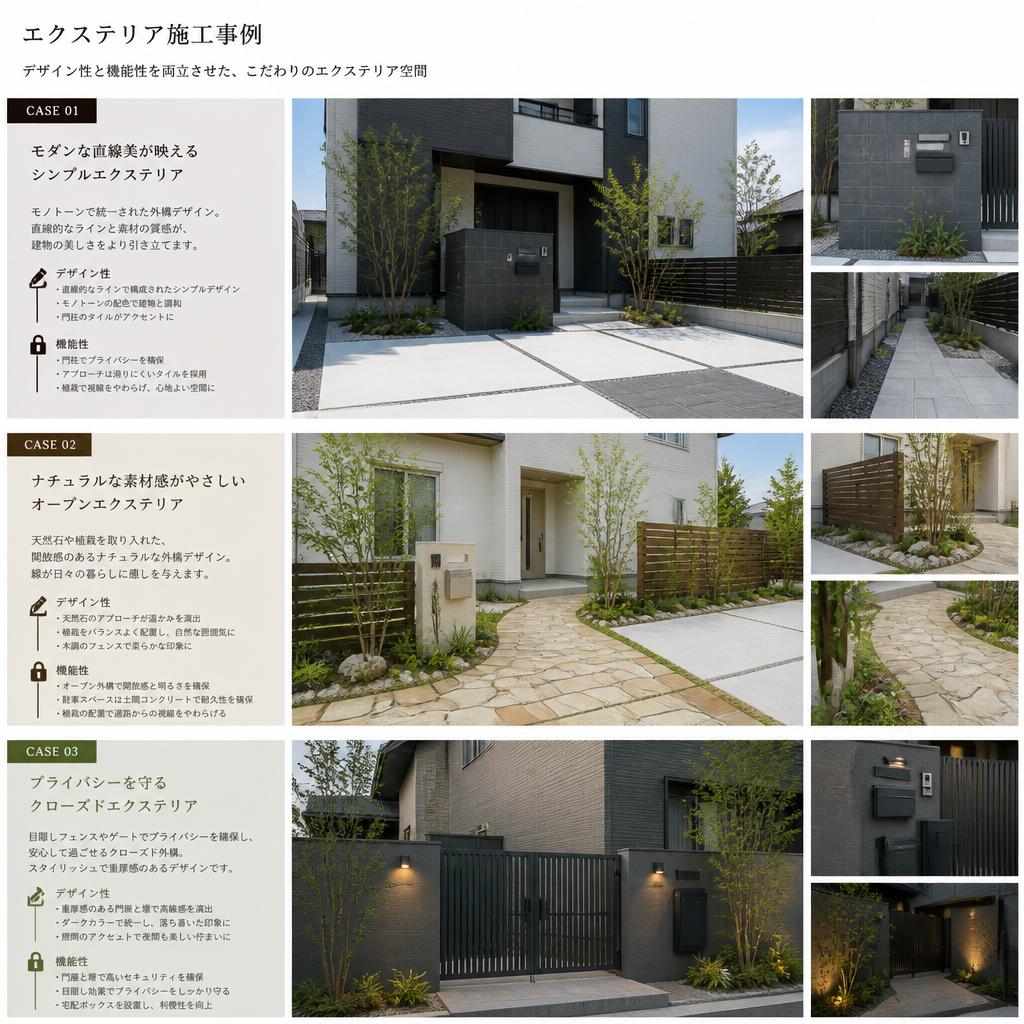 事例に見る成功のエクステリア