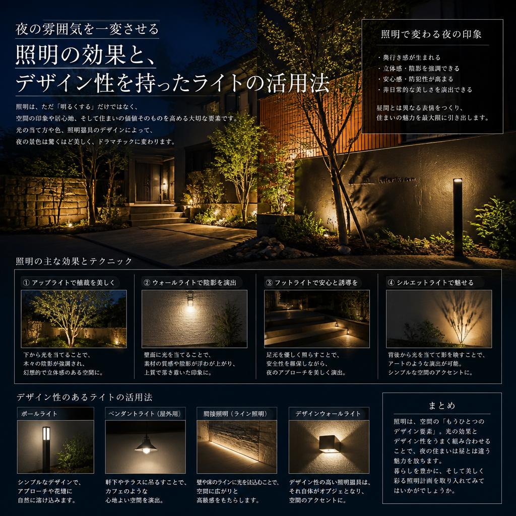 照明で演出する心地よい空間