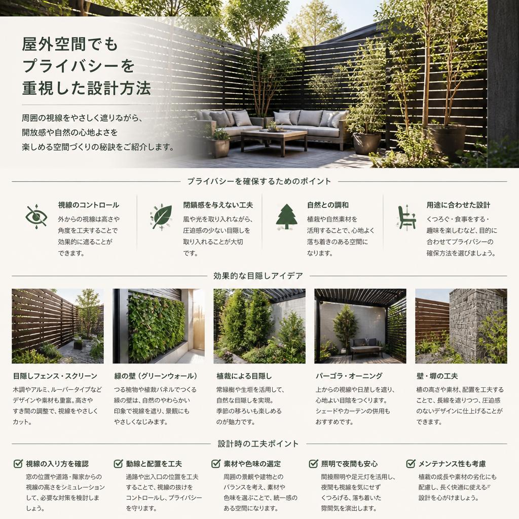 プライバシーを守る工夫