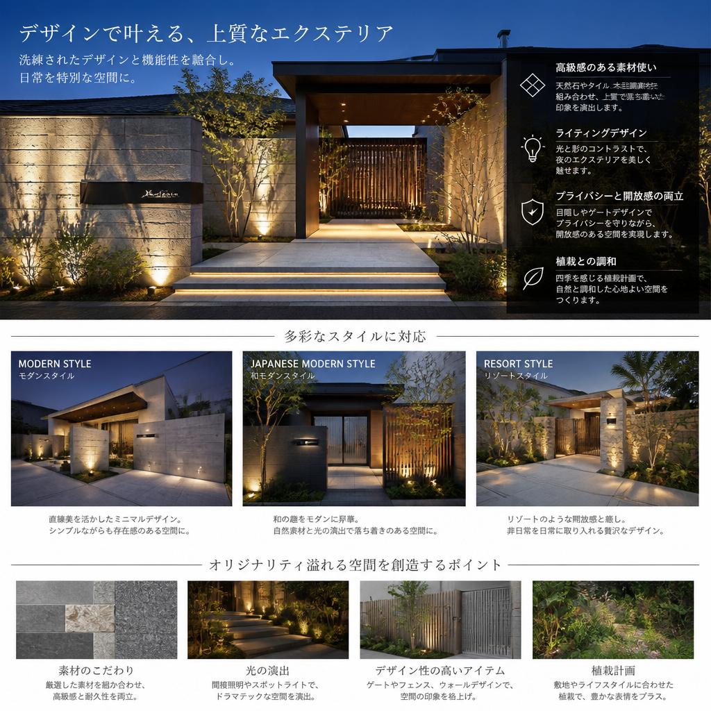 高級感漂うデザインアイディア