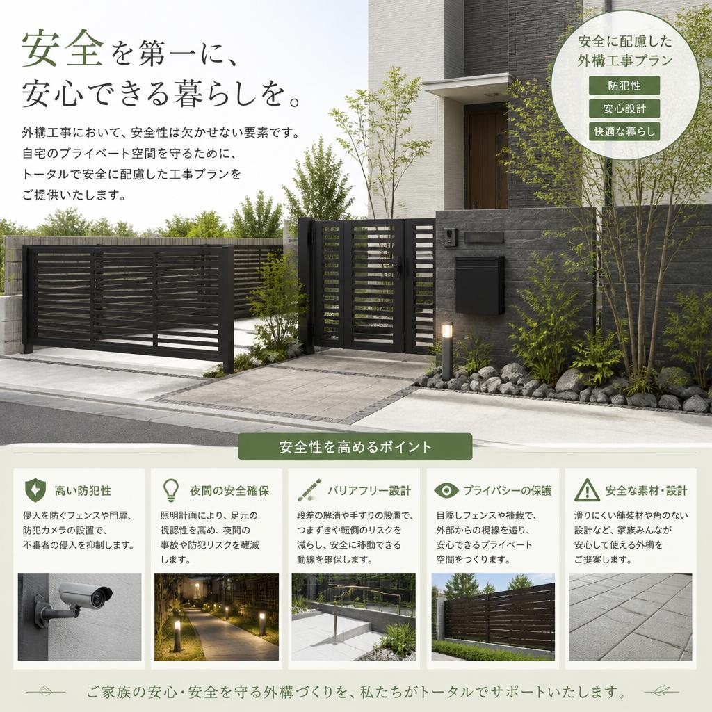 2. 安全性を考慮した工事プラン