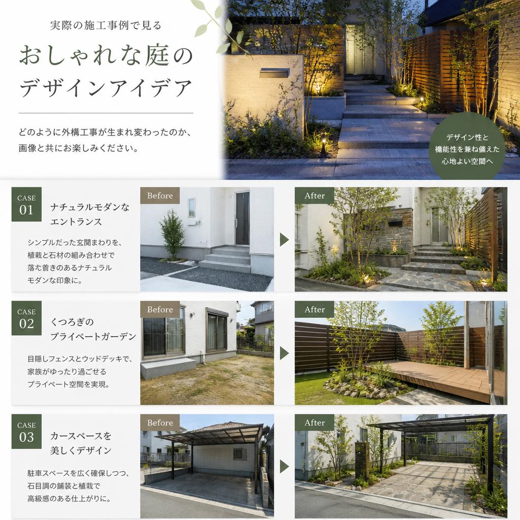 3. おしゃれな庭の施工事例