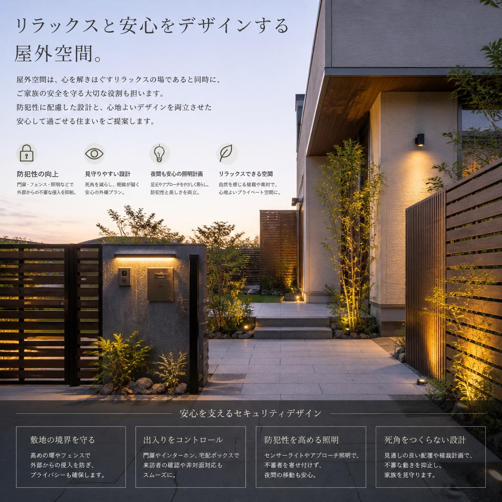 セキュリティを考慮した安全な空間