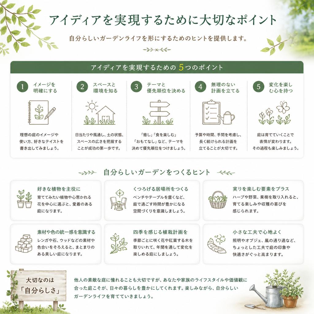 理想のガーデンライフを実現するポイント