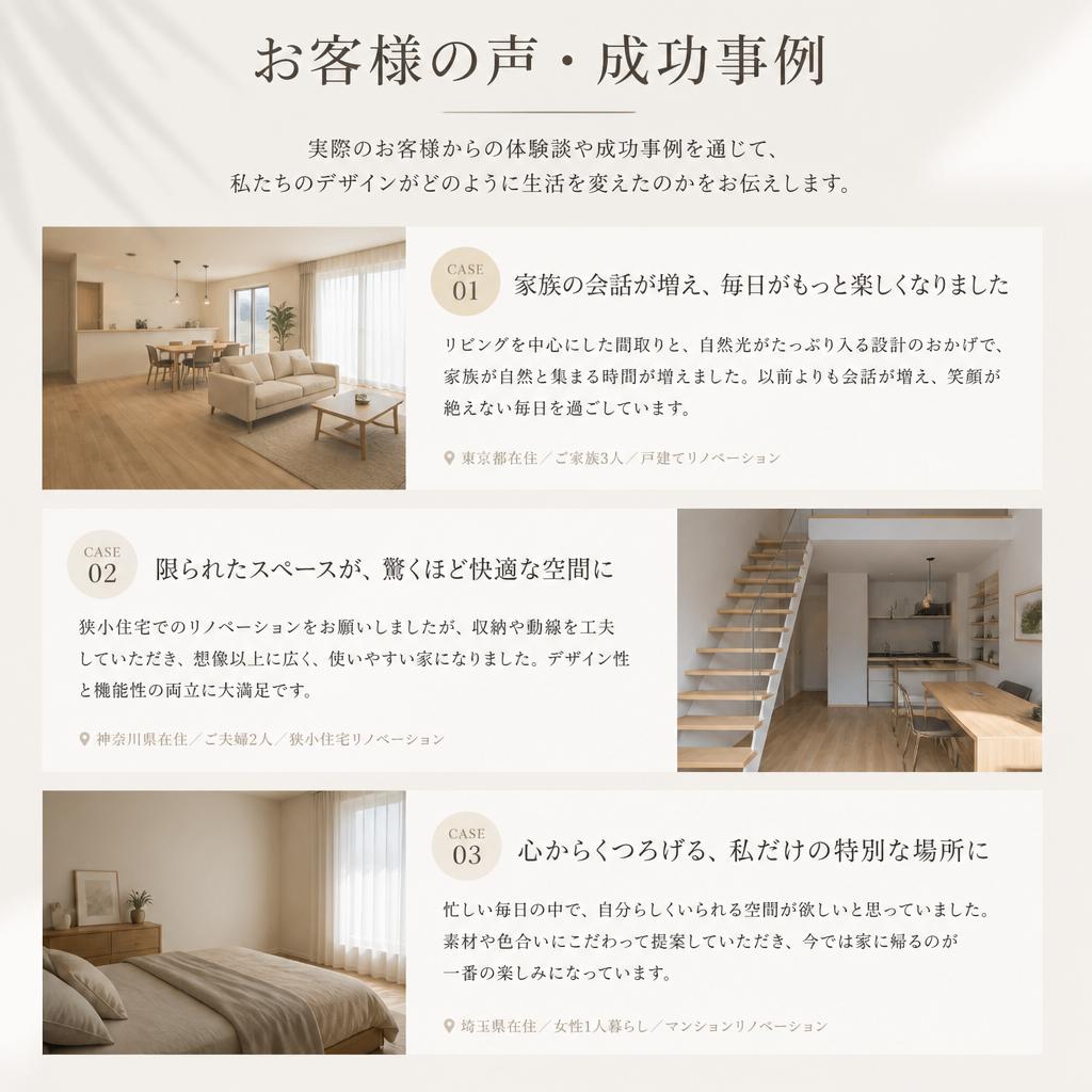お客様の声・成功事例