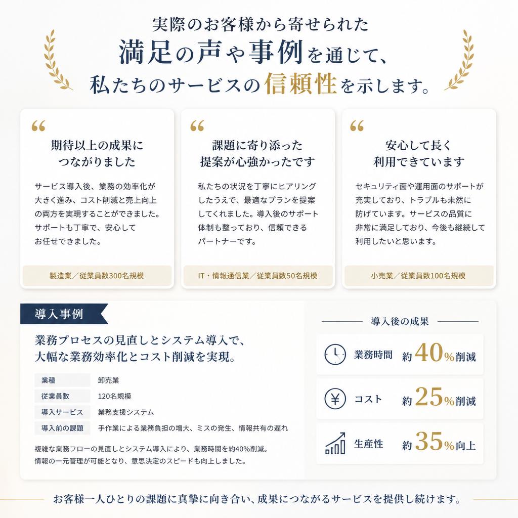 お客様の声