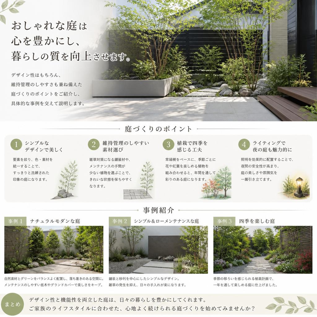 2. おしゃれな庭の魅力