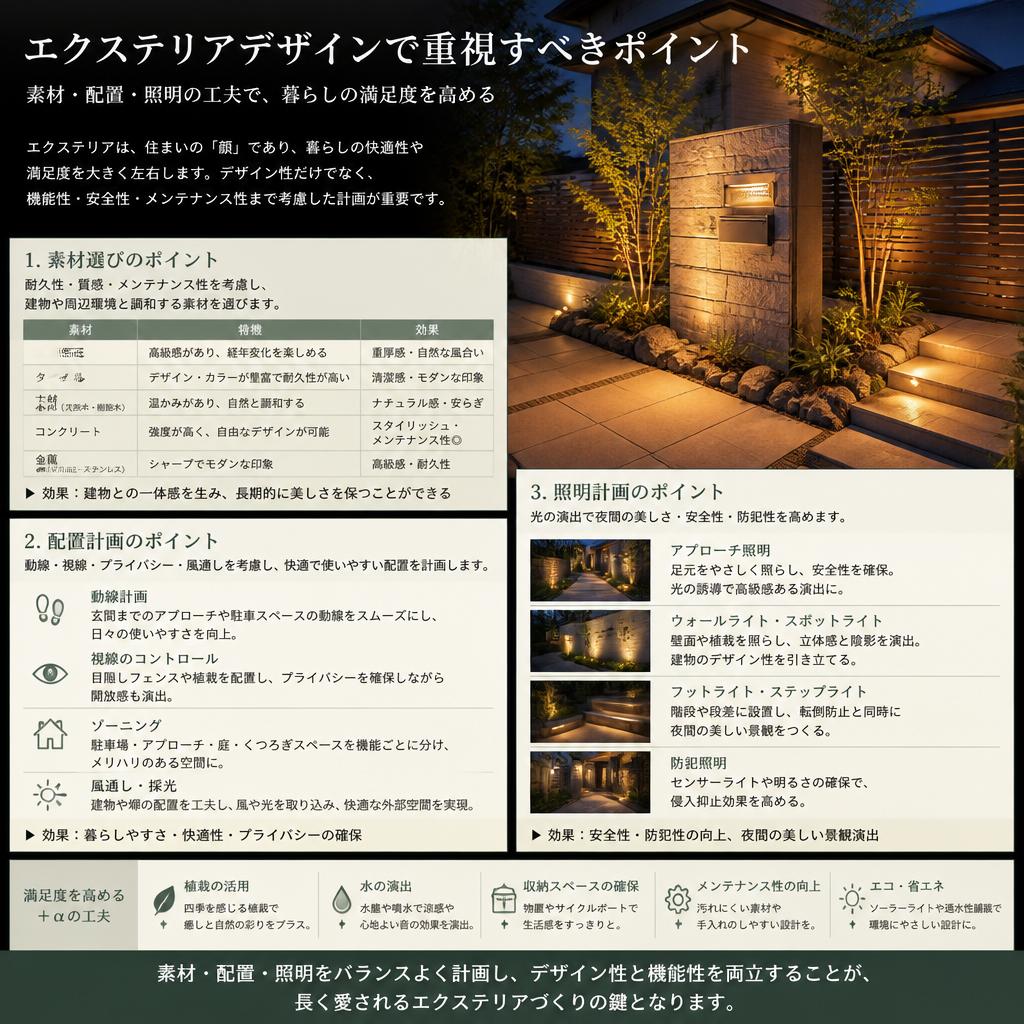3. エクステリアのポイント